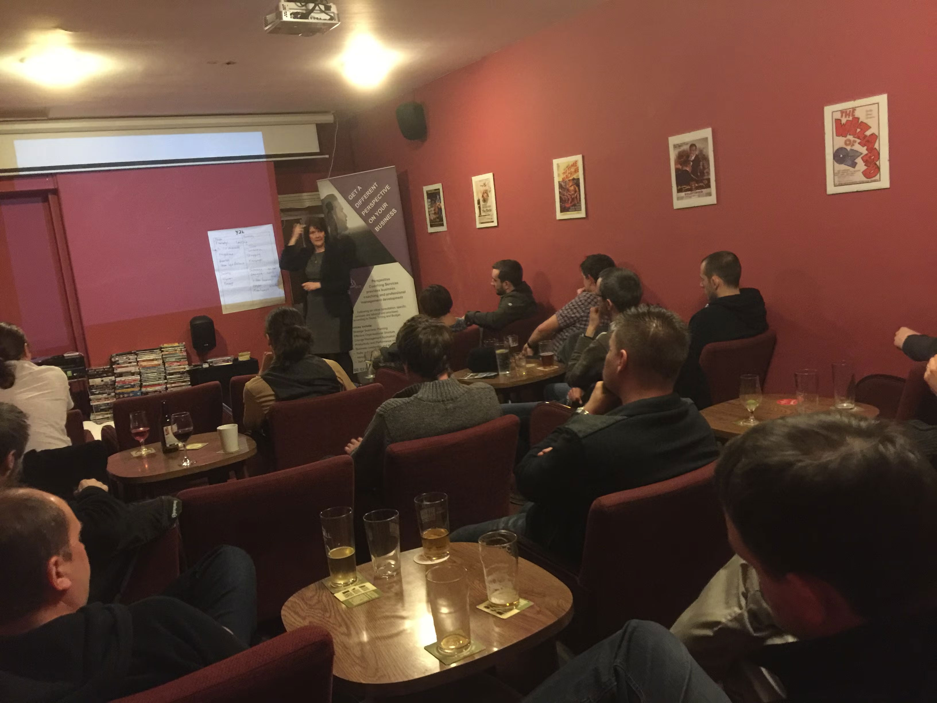 Sue Townsend presenting at The Park Tavern