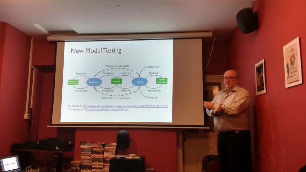 Paul Gerrard presenting at The Park Tavern