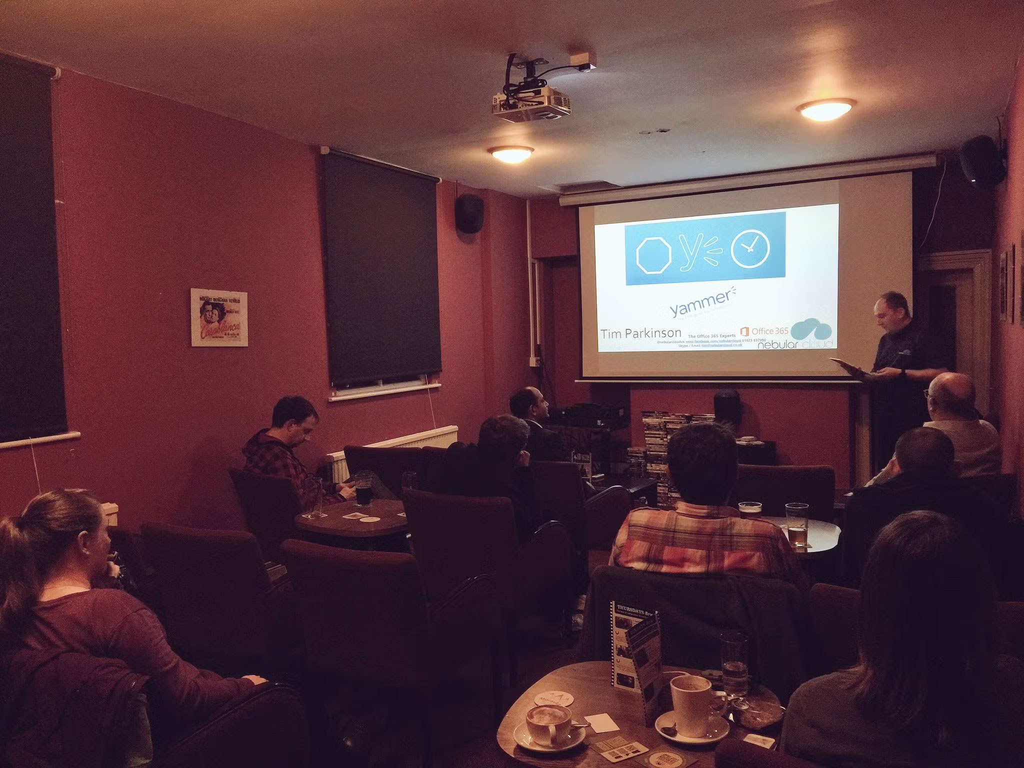 Tim Parkinson presenting at The Park Tavern