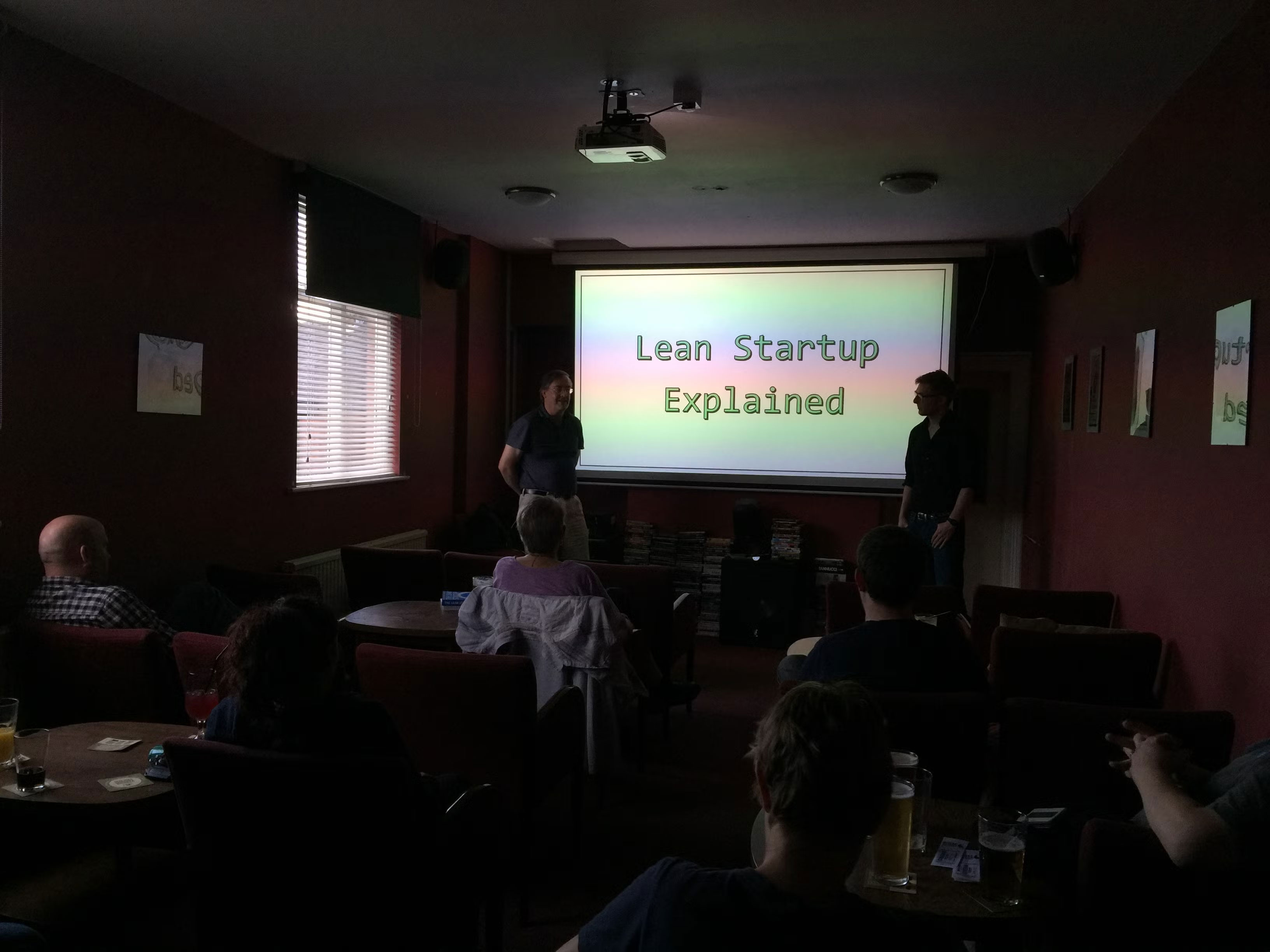 Nick Young presenting at The Park Tavern