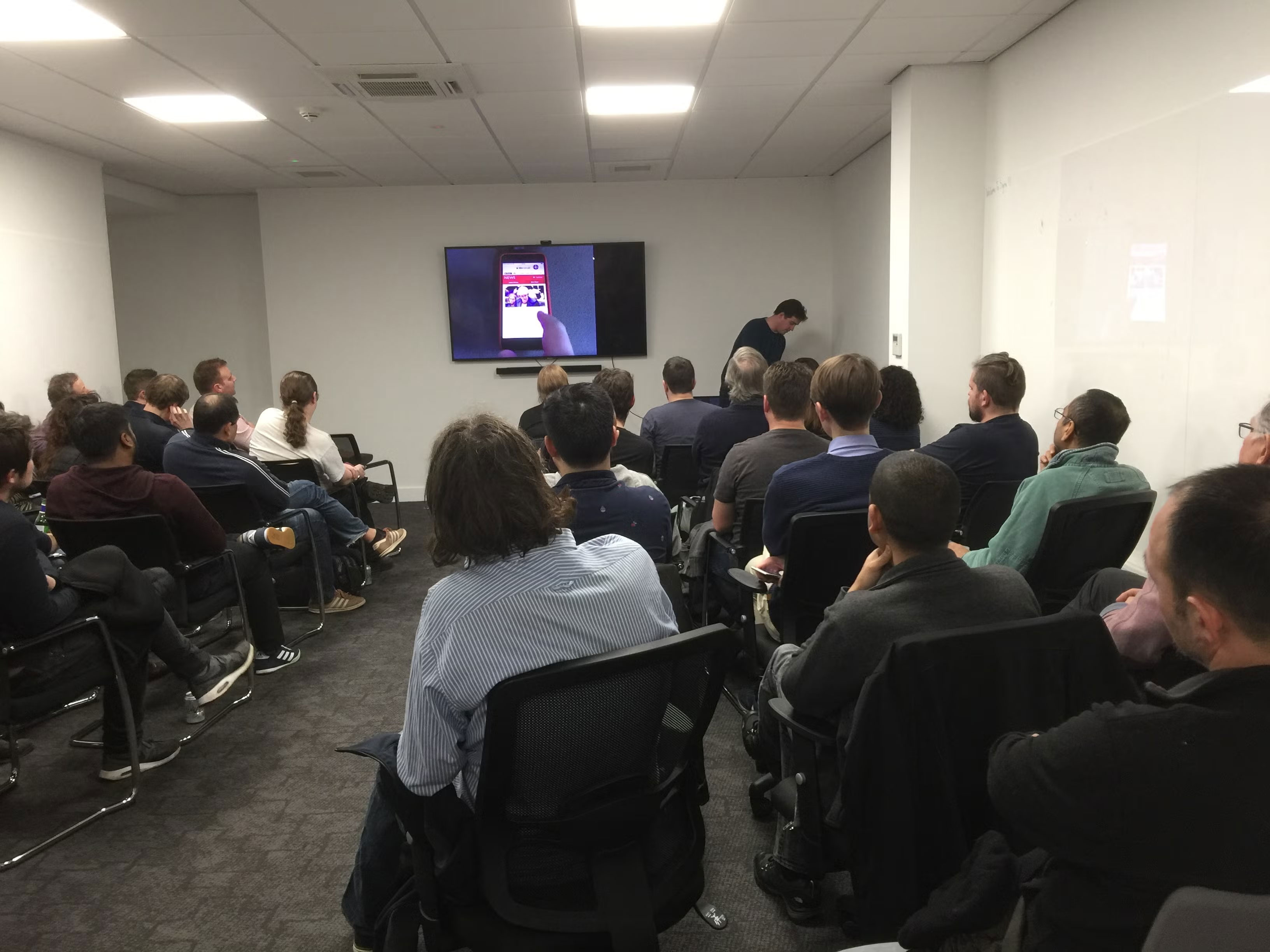 Molly and Chris presenting at Sigma, Macclesfield