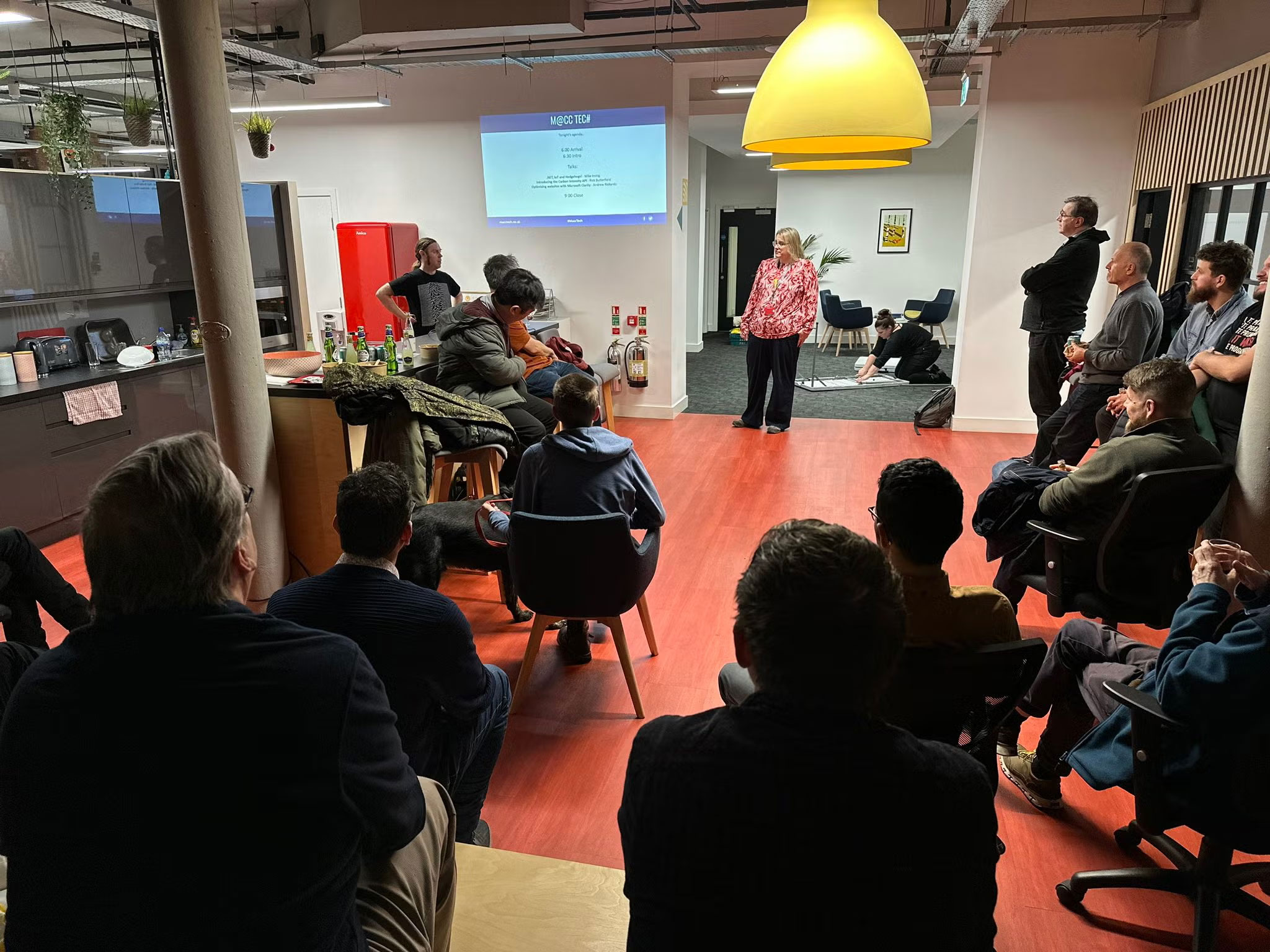 Mike and Rachel event introduction at Nexer Digital, Macclesfield