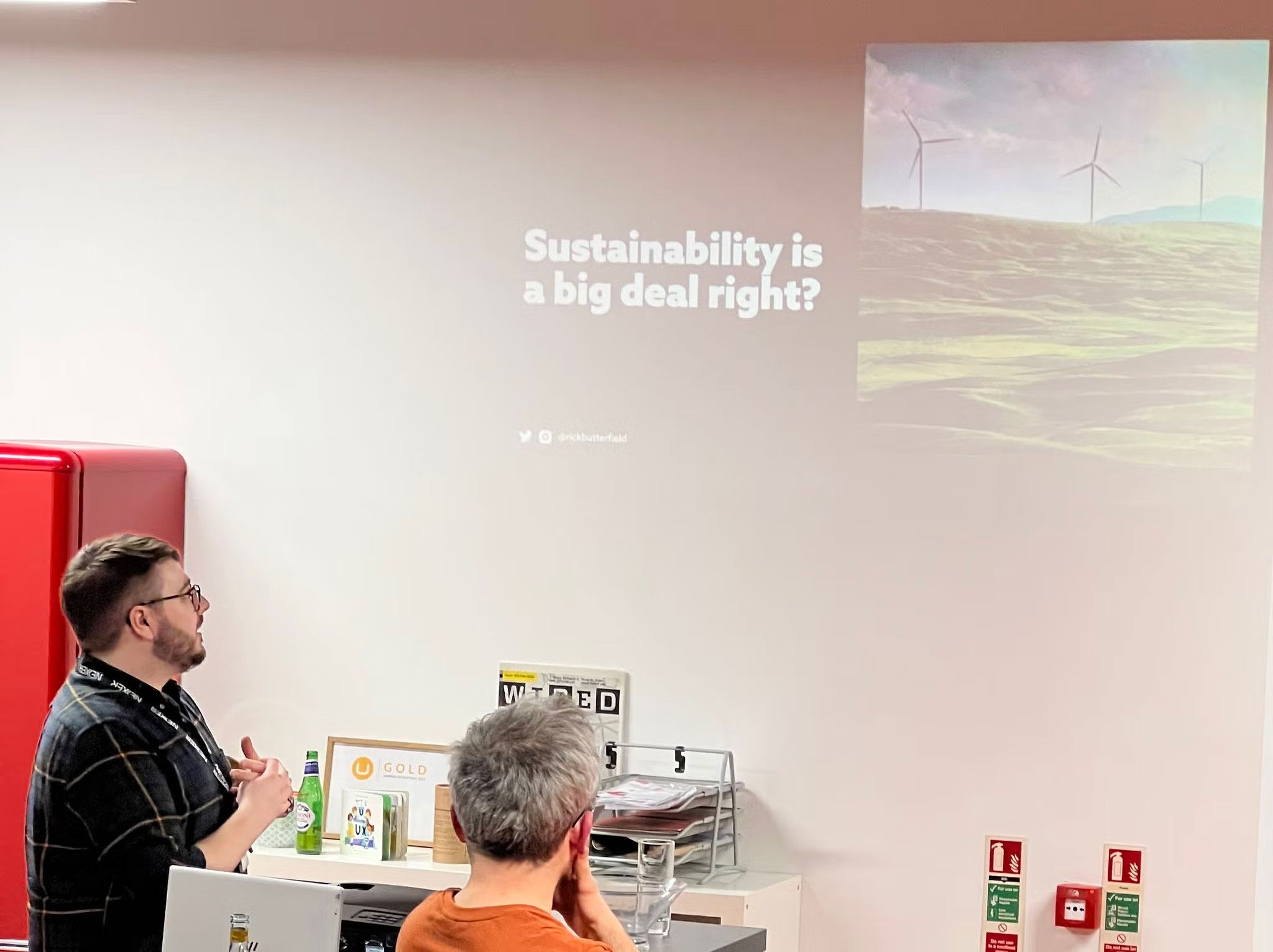 Rick presenting at Nexer Digital, Macclesfield