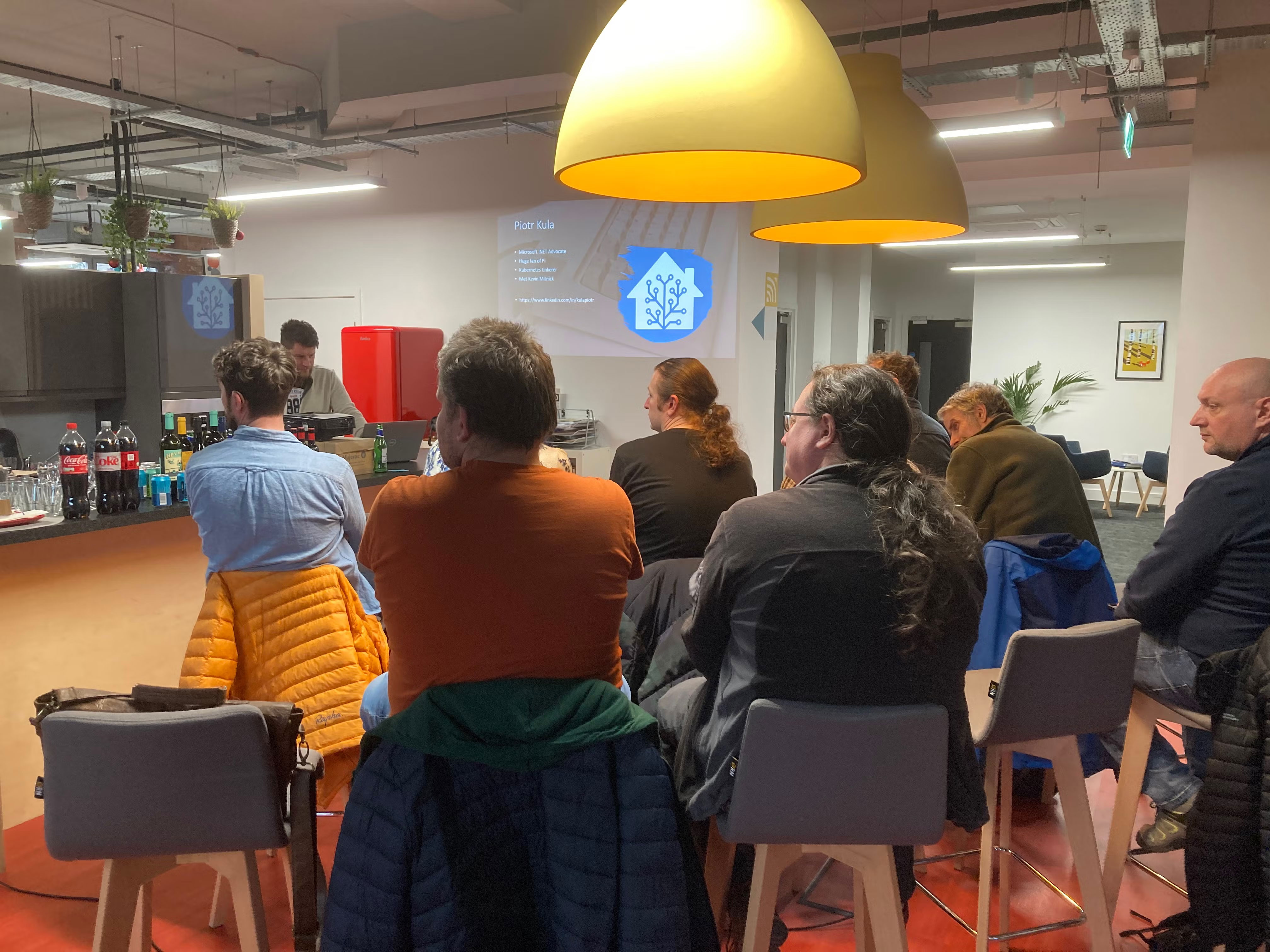 Mid audience, Piotr presenting at Nexer Digital, Macclesfield