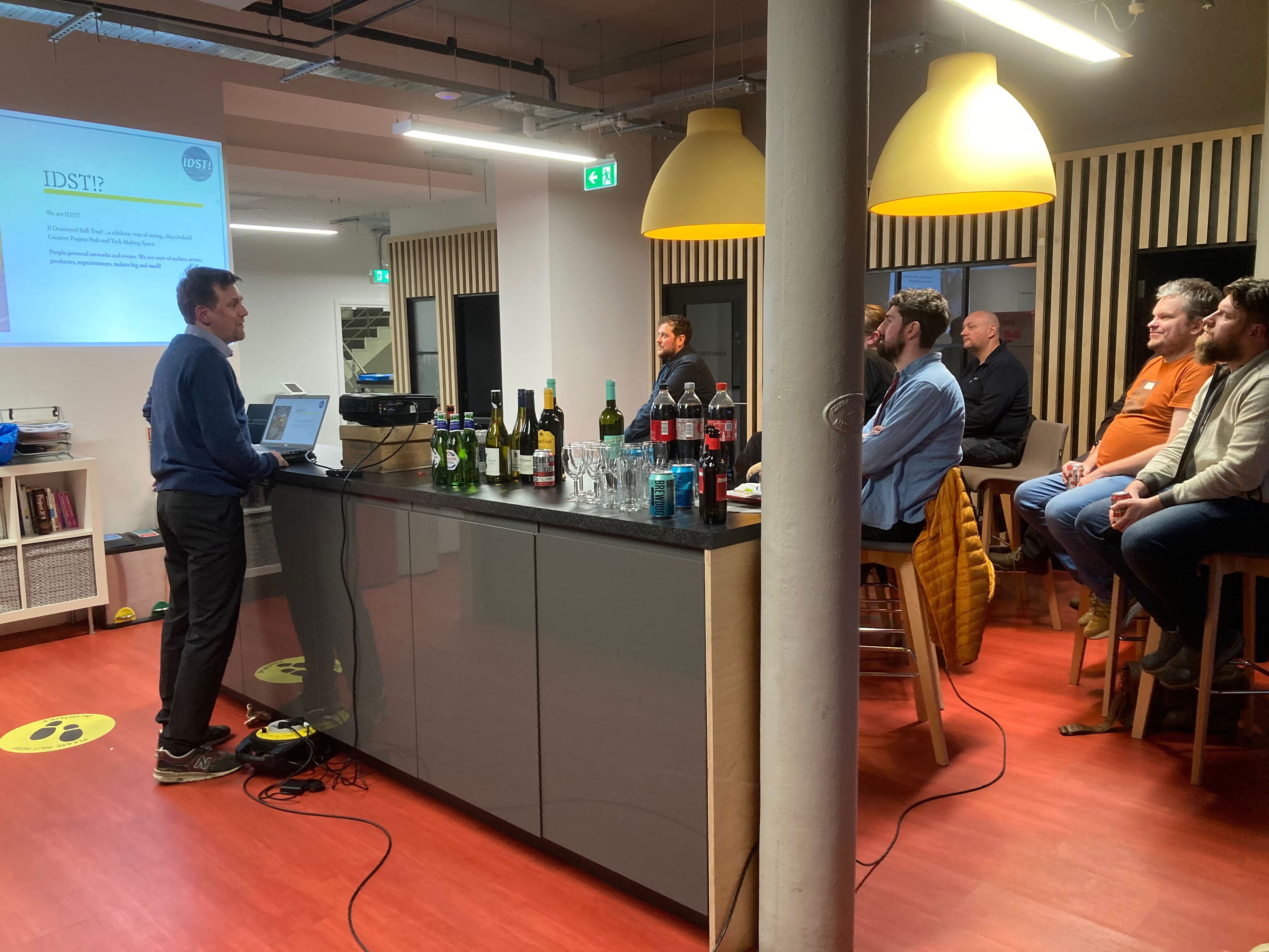 Neil presenting at Nexer Digital, Macclesfield