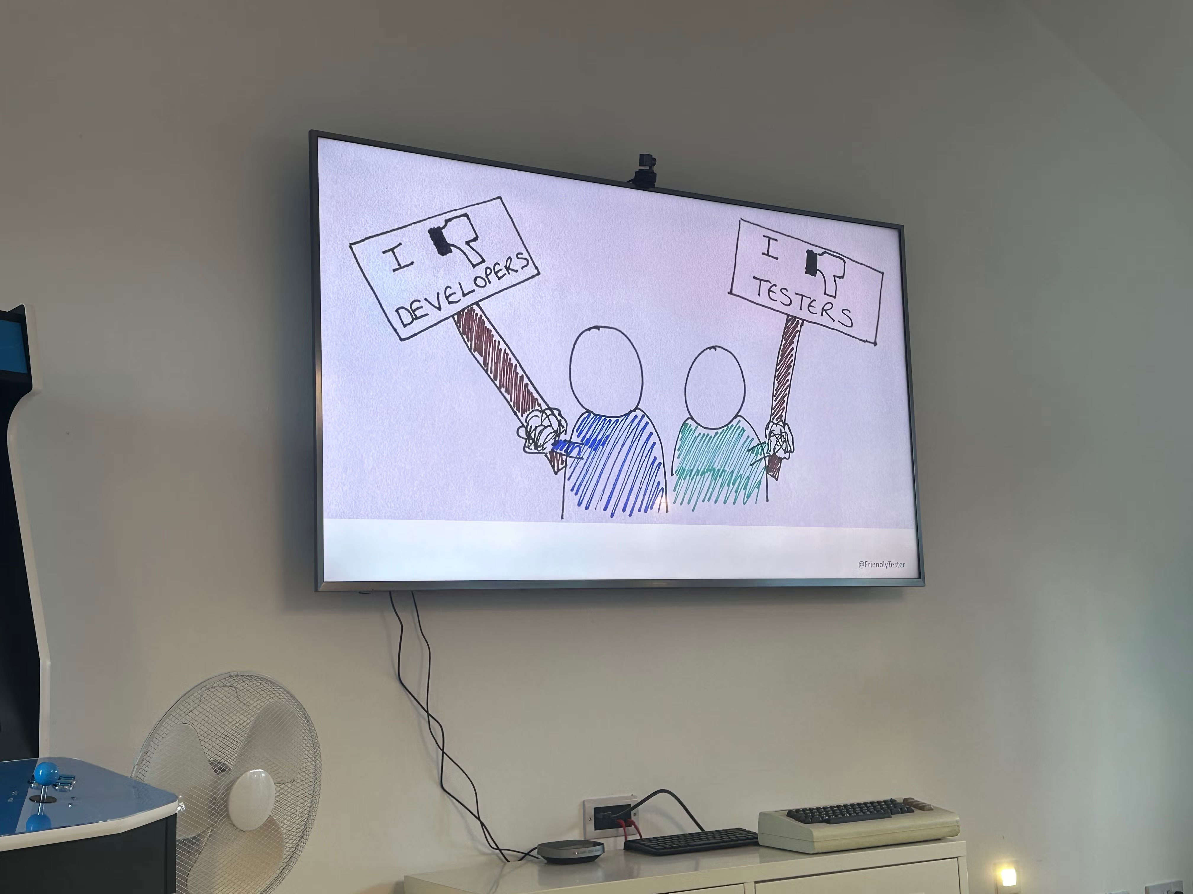 Screen showing 'I 👎 Developers / I 👎 Testers'