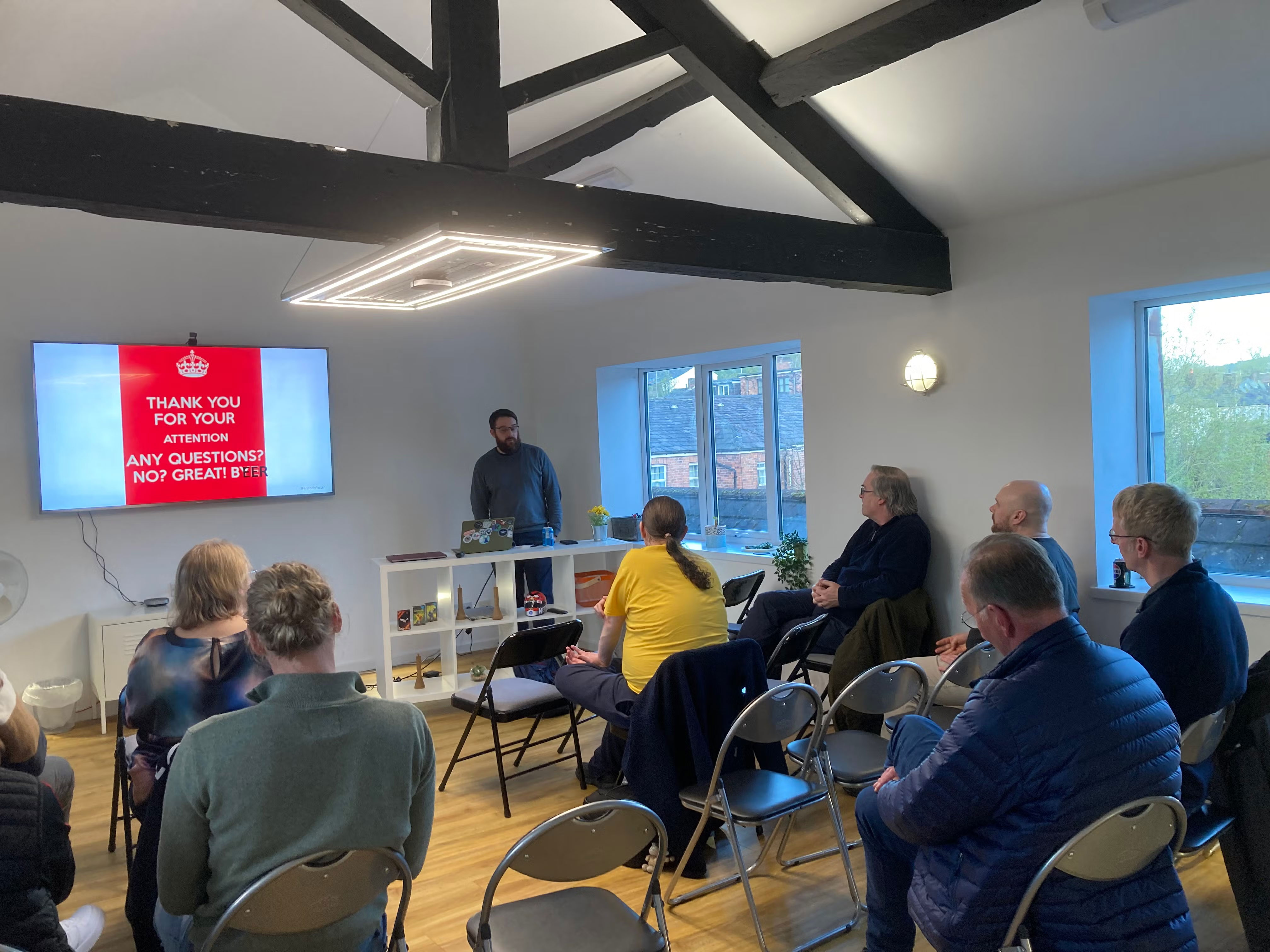 Richard Bradshaw asking for audience questions