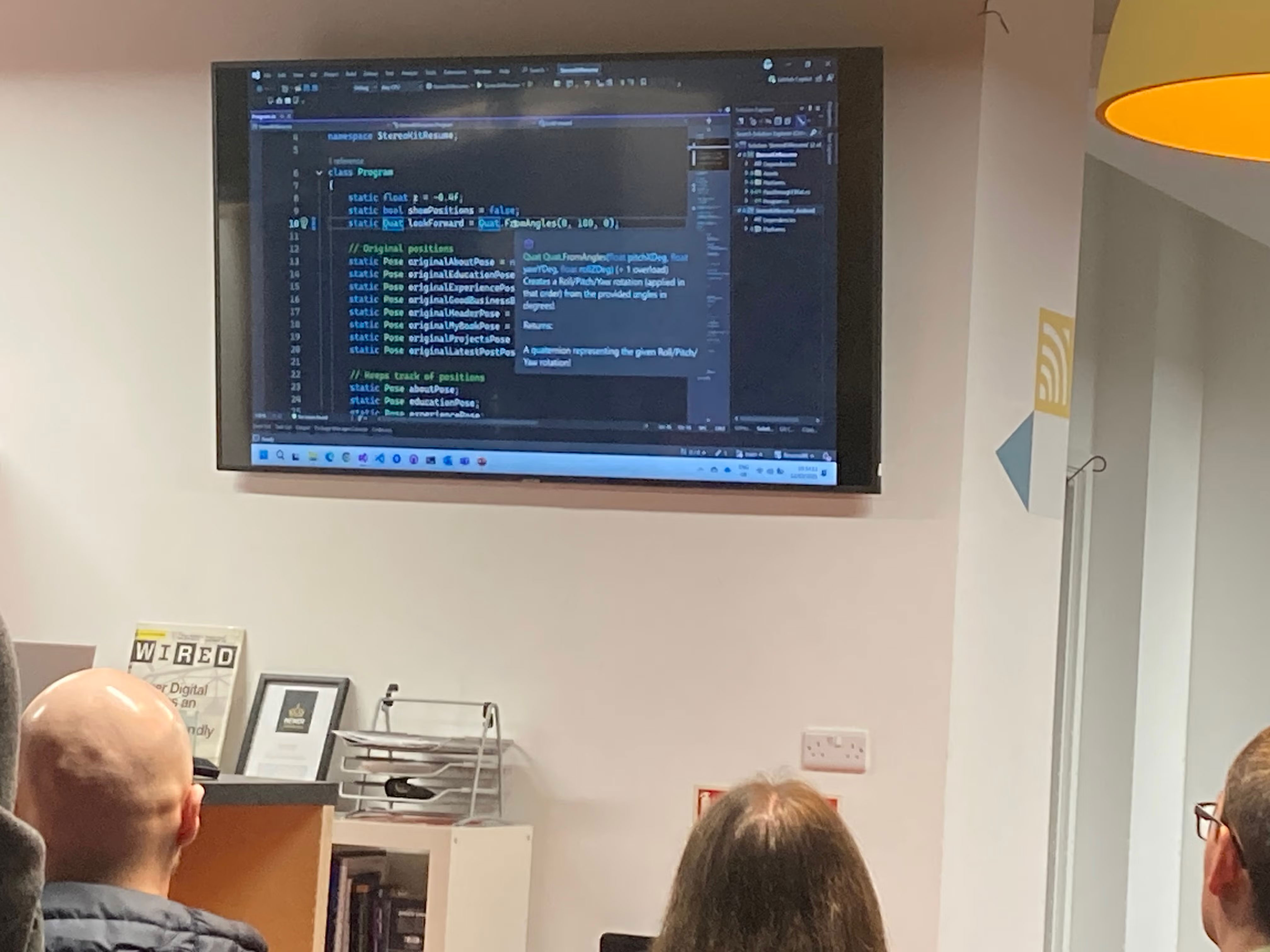 Coding on the big screen