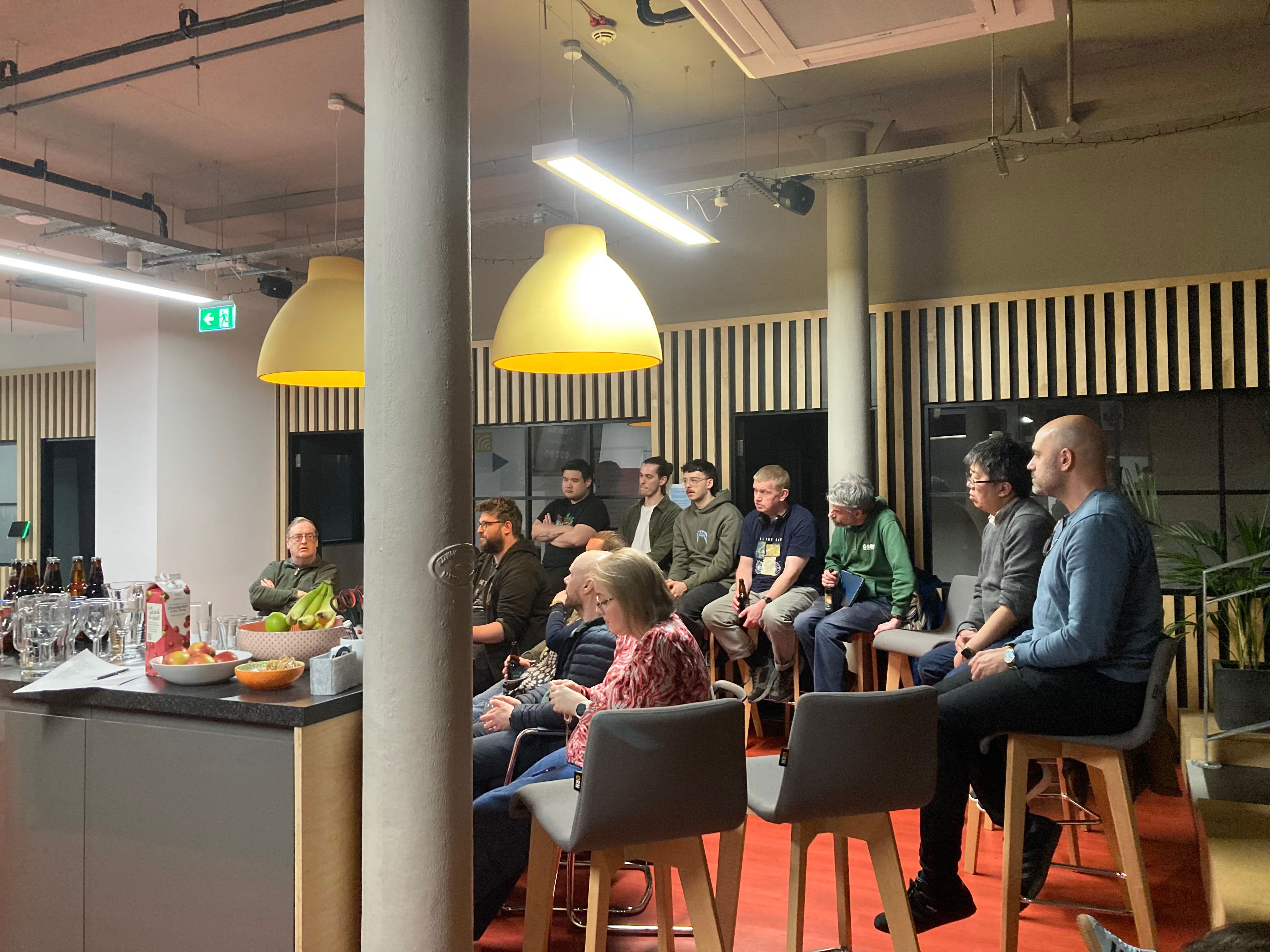 Side view of some of the event audience