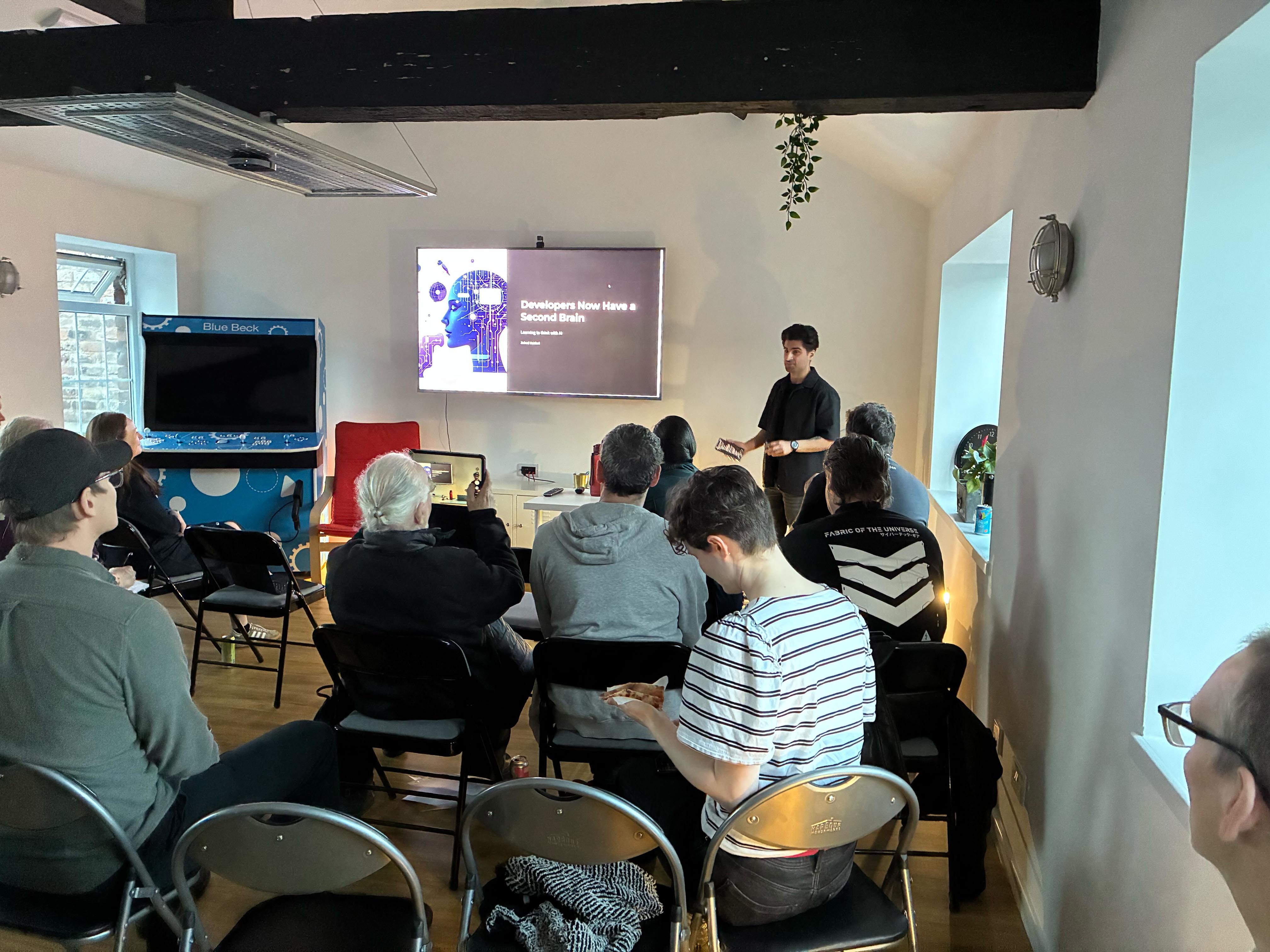 Zahed introducing his talk