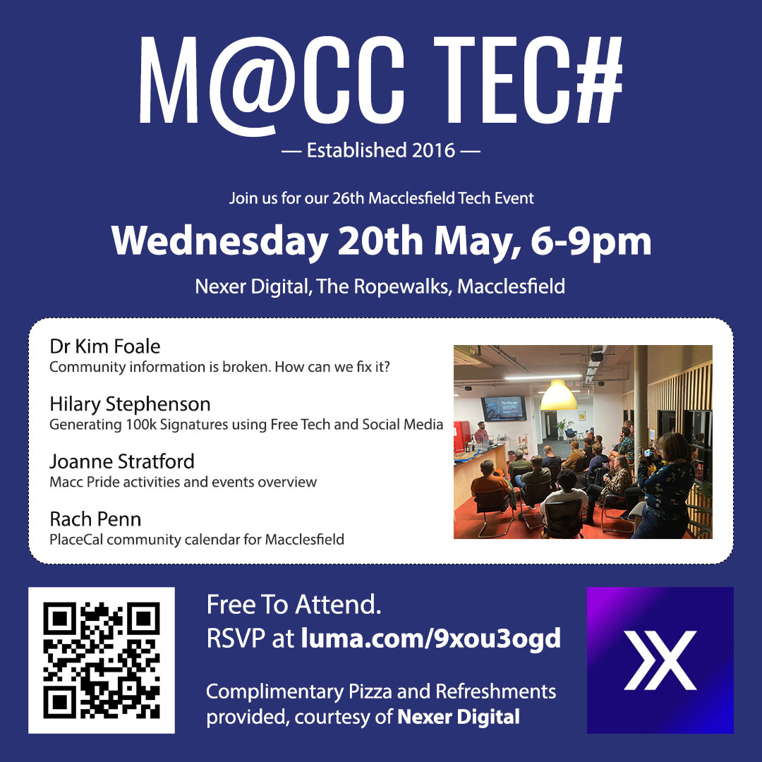Macc Tech: May 20th 2026 - Inclusive tech for community support