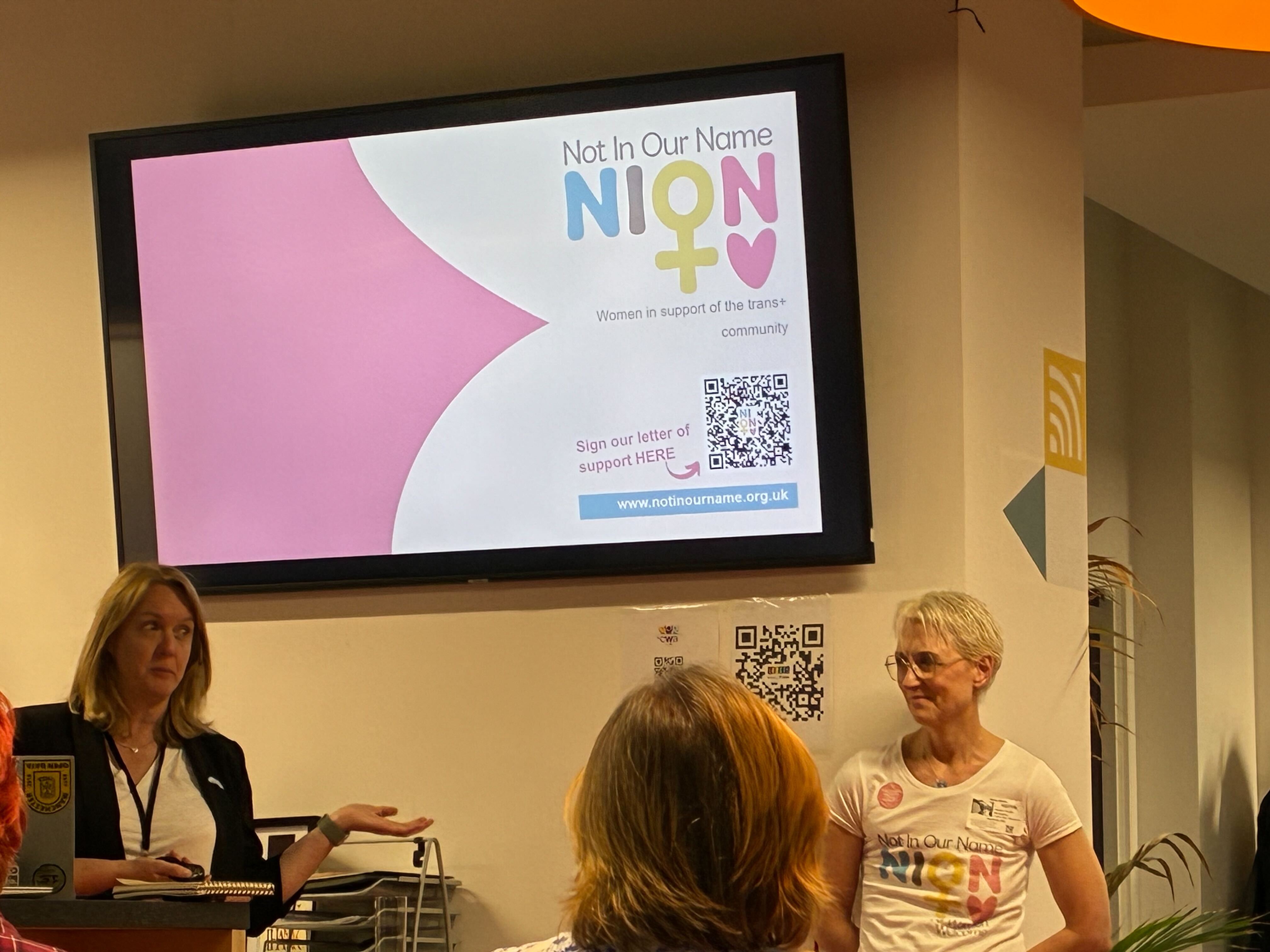 Hilary, Jacqui present NION