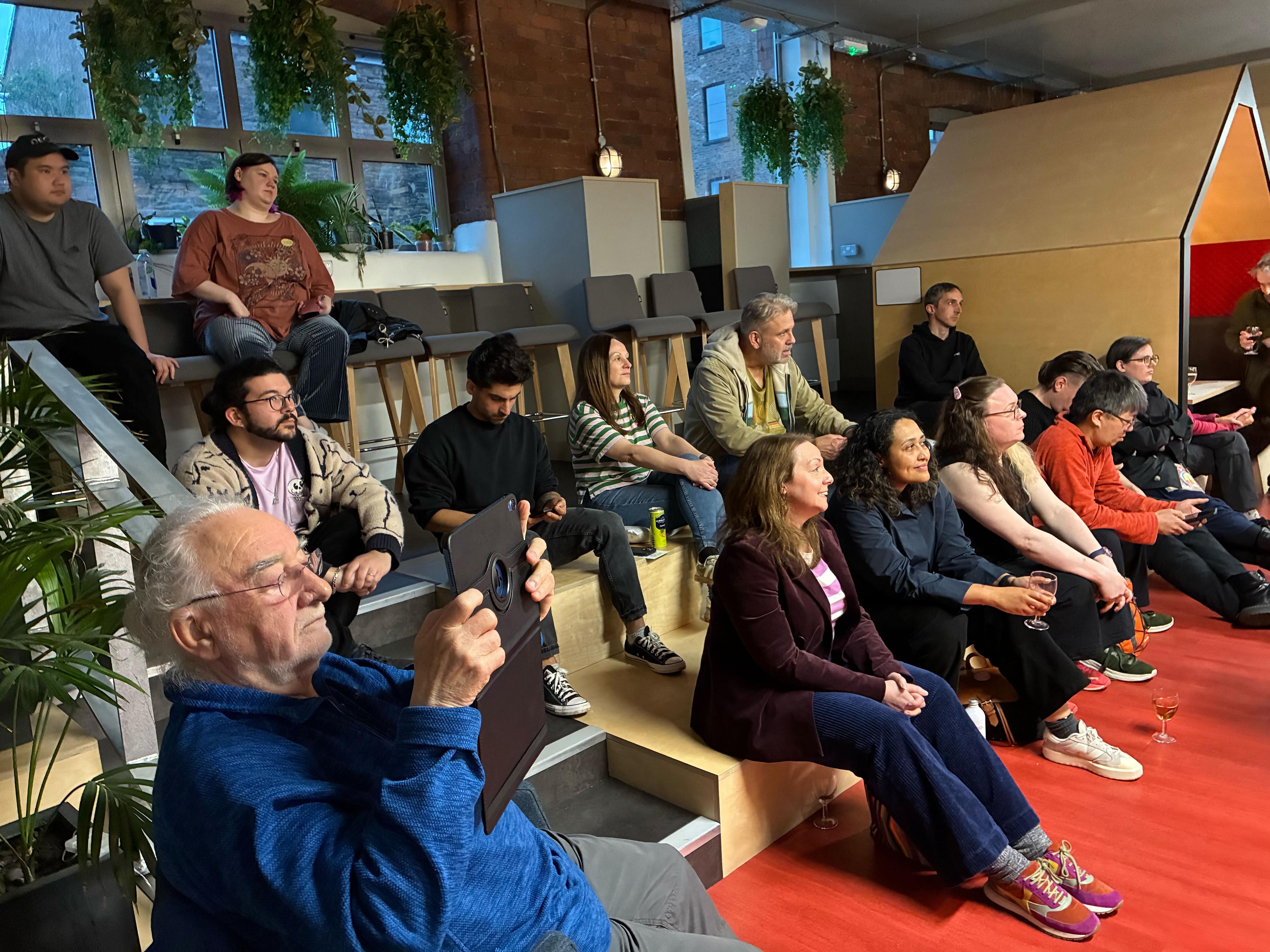 Audience watching