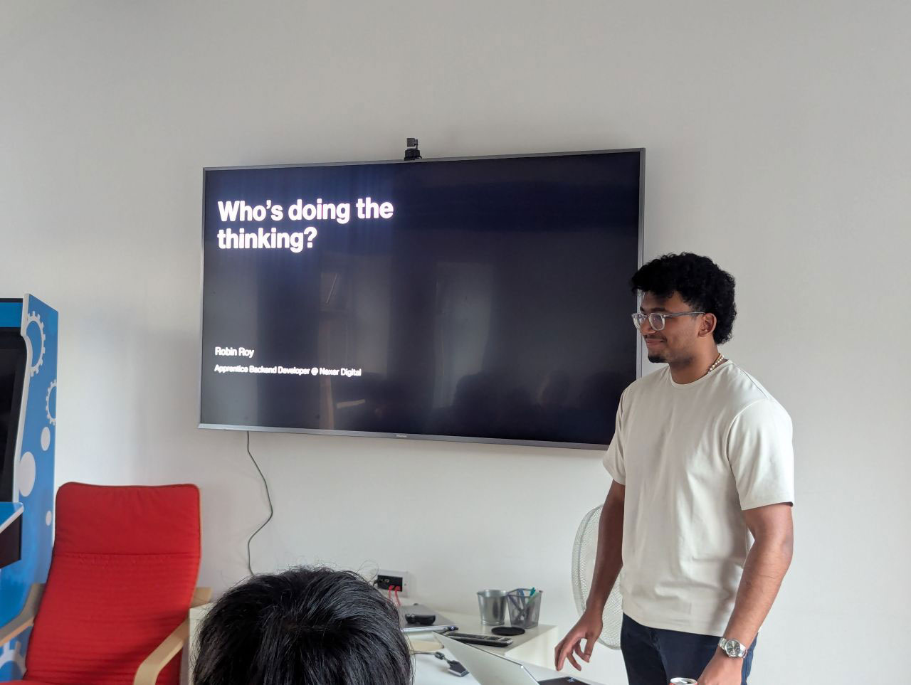 Robin introducing his talk: Who is doing the thinking?